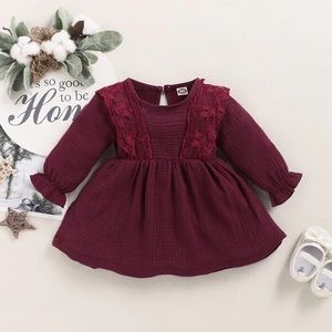 Burgundy dress